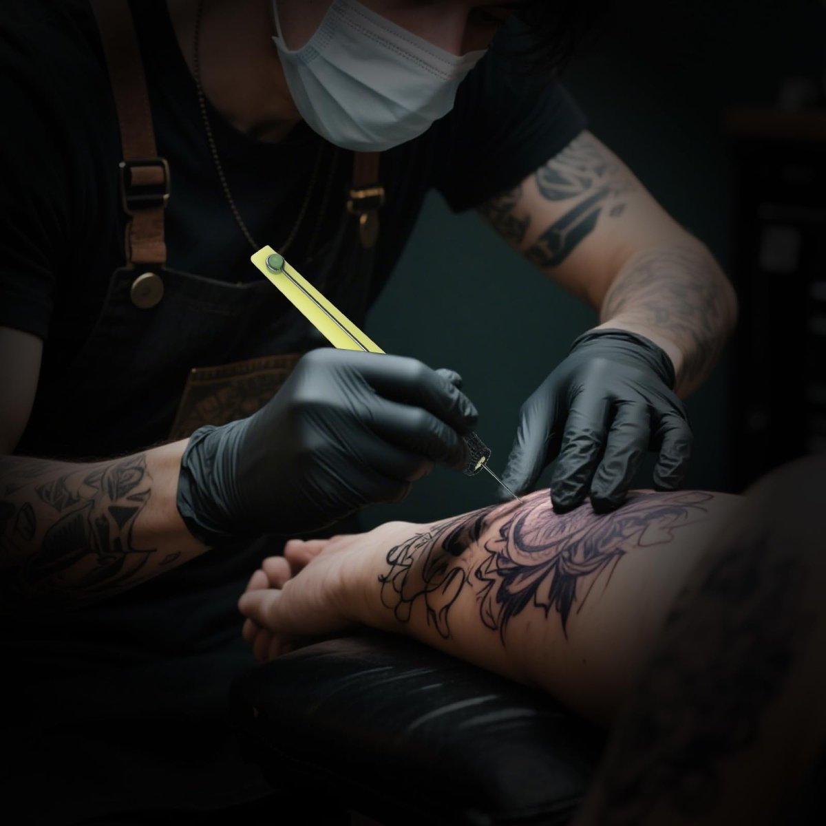 Atomus Hand Poke Tattoo Kit - Green - Tattoo Unleashed