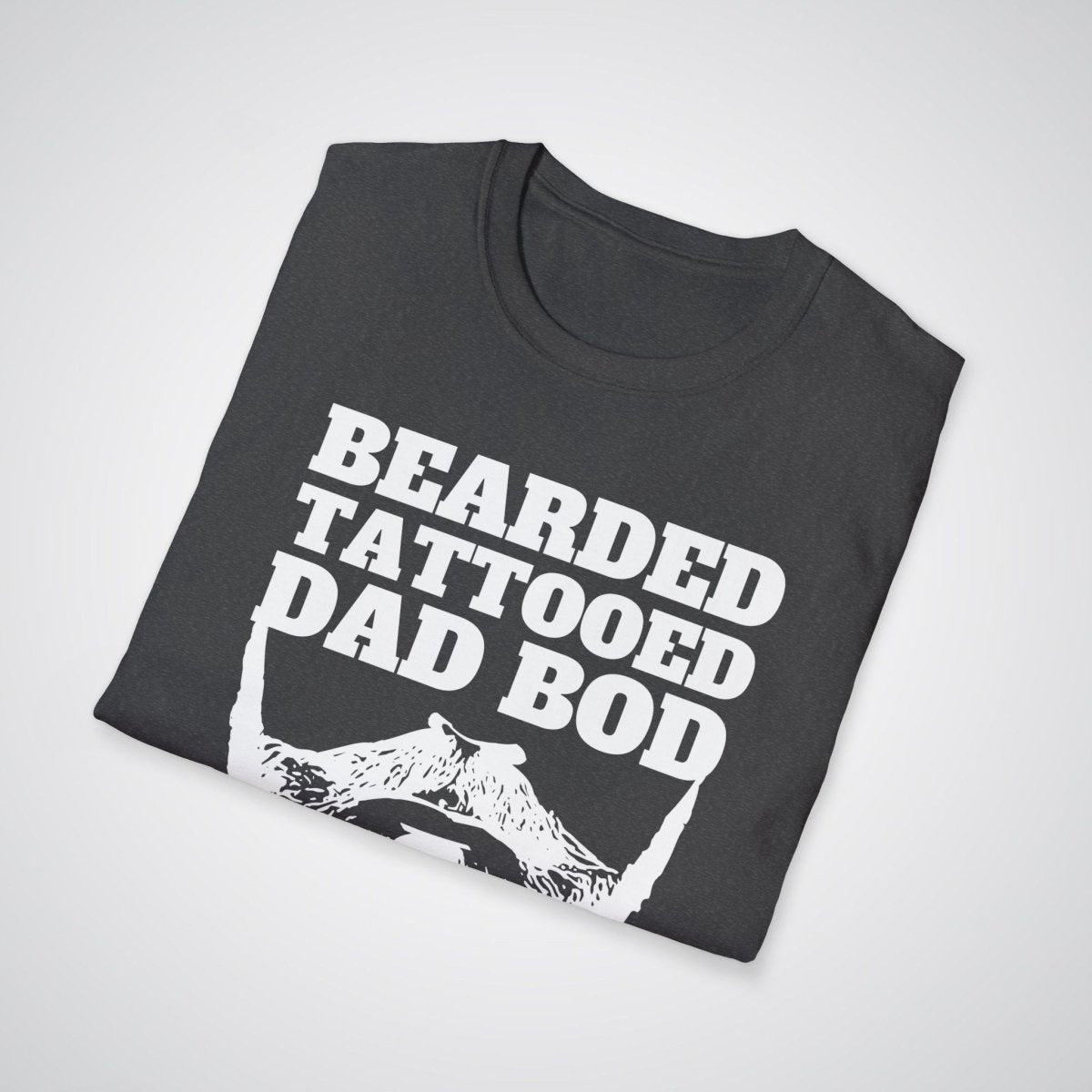 Bearded, Tattooed & Dad Bod Verified Tattoo Unisex T-Shirt - Tattoo Unleashed