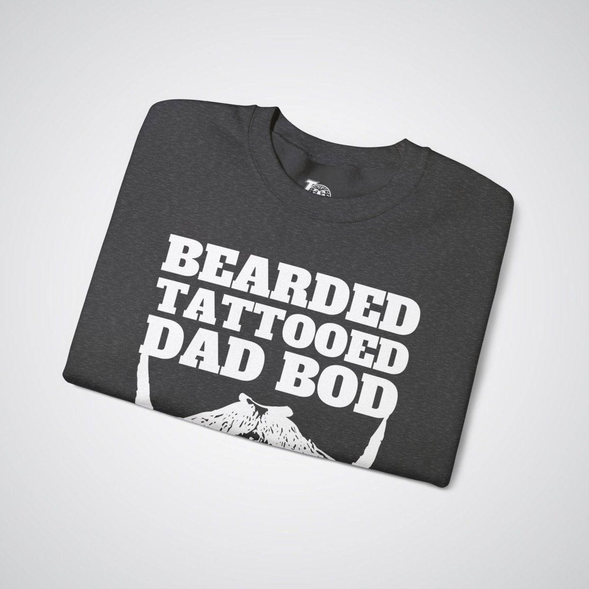 Bearded, Tattooed & Dad Bod Verified Unisex Crewneck Sweatshirt - Tattoo Unleashed