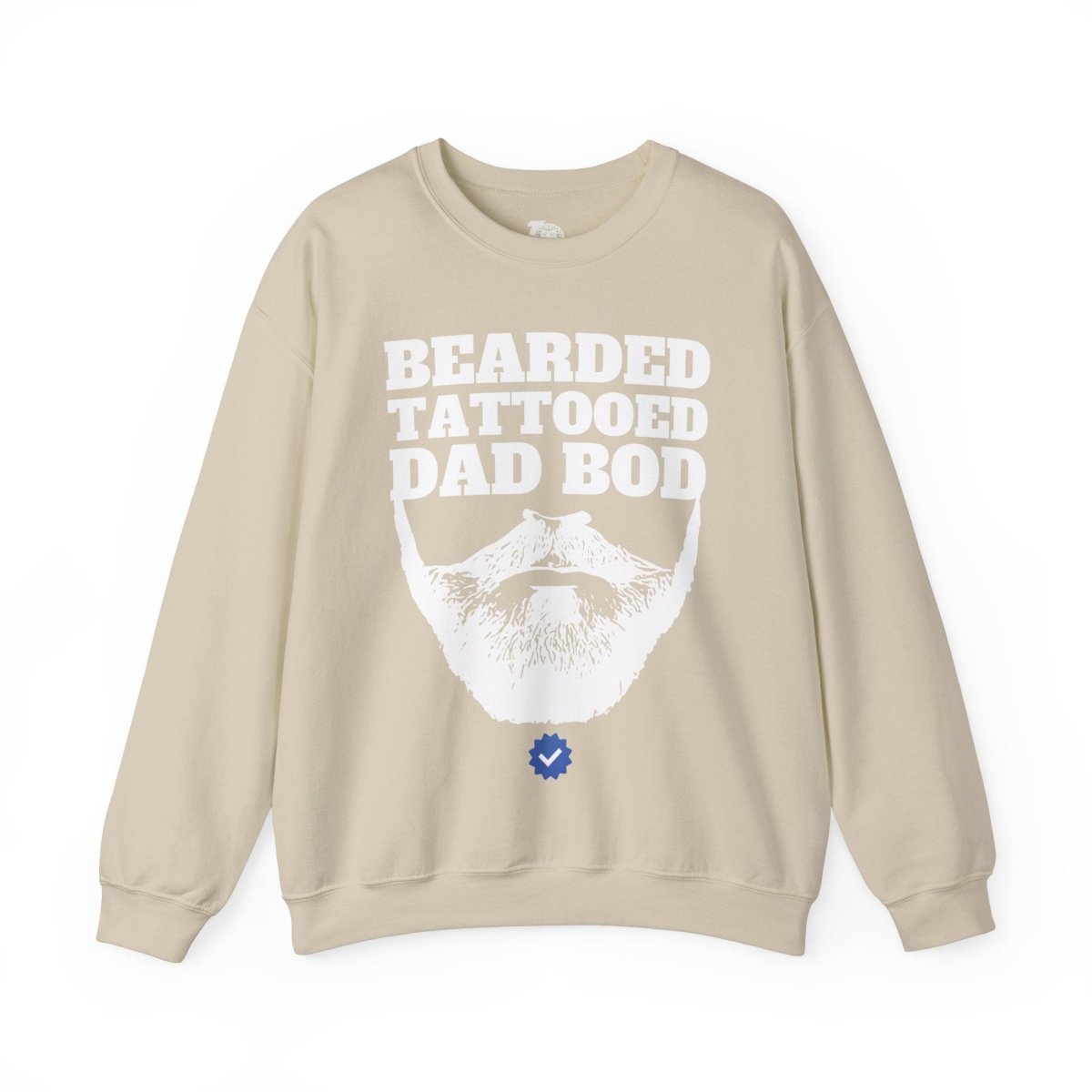 Bearded, Tattooed & Dad Bod Verified Unisex Crewneck Sweatshirt - Tattoo Unleashed