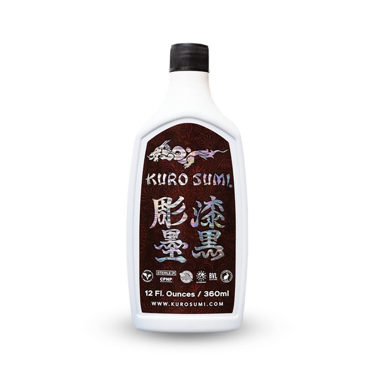 Black Outlining Tattoo Ink by Kuro Sumi - 12oz - Tattoo Unleashed
