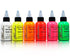 Bloodline Ink Professional Blacklight UV 6 Color Set - 1/2 oz - Tattoo Unleashed