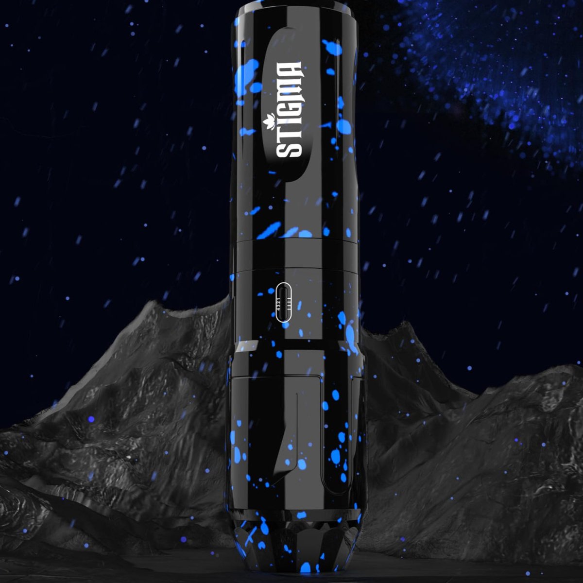 Camou Wireless Tattoo Pen Machine Kit By Stigma - Blue - Tattoo Unleashed