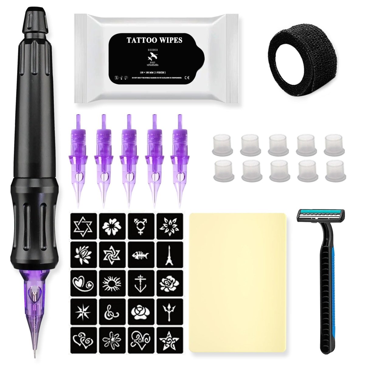 Cartridge Hand Poke Tattoo Kit (Classic Kit) - Tattoo Unleashed