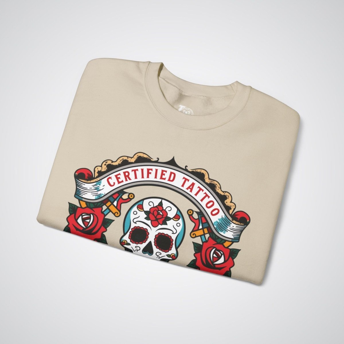 Certified Tattoo Enthusiast Unisex Crewneck Sweatshirt - Tattoo Unleashed