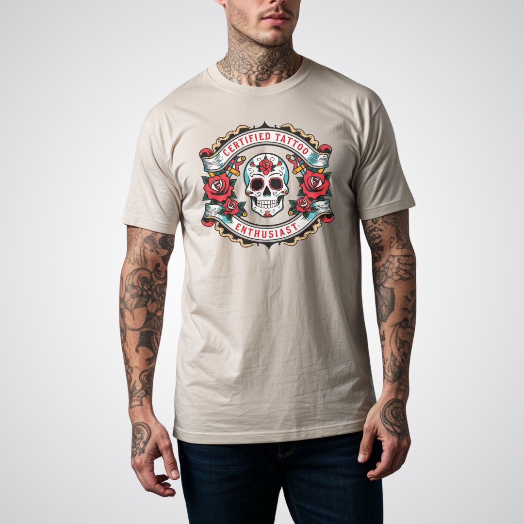 Certified Tattoo Enthusiast Unisex T-shirt - Tattoo Unleashed