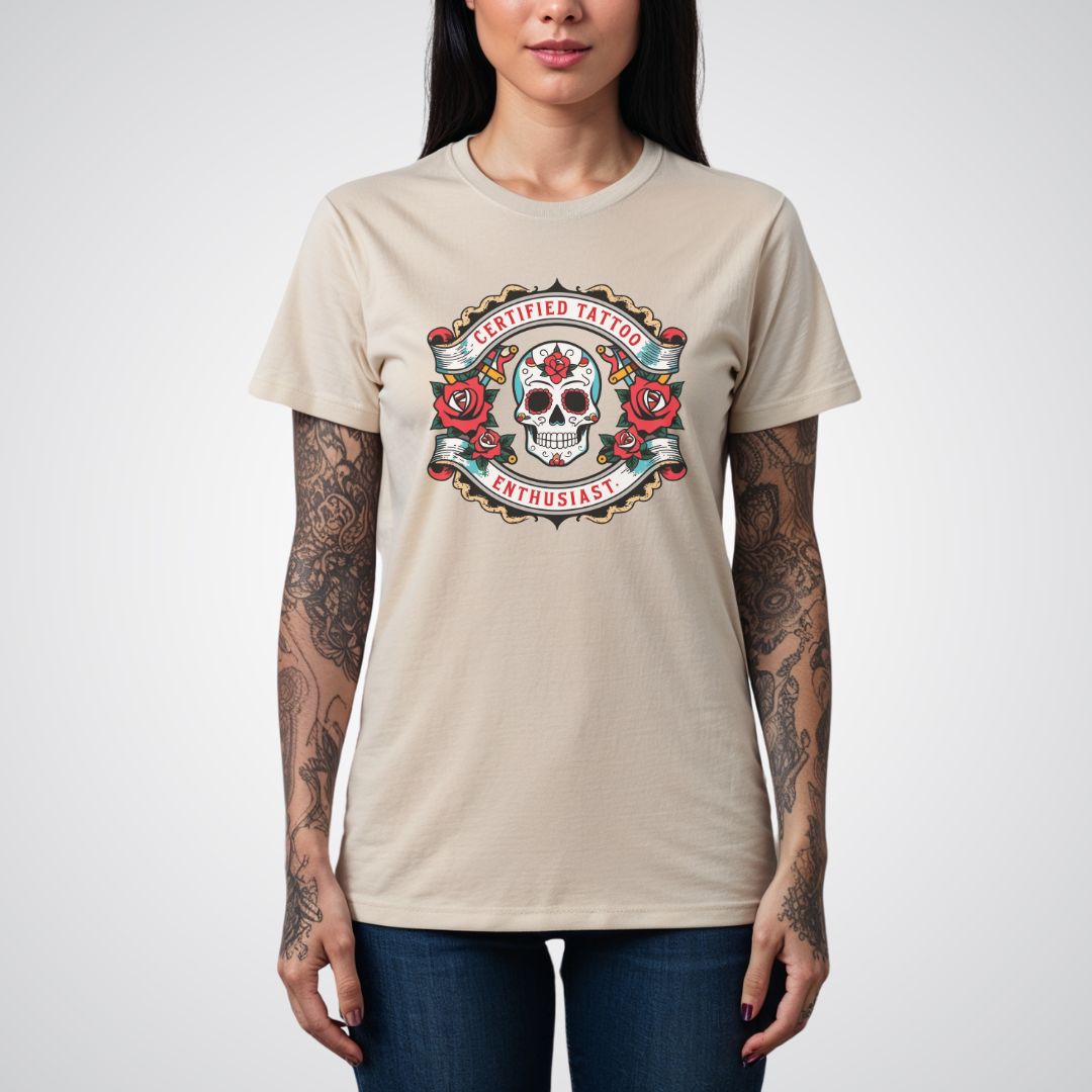 Certified Tattoo Enthusiast Unisex T-shirt - Tattoo Unleashed