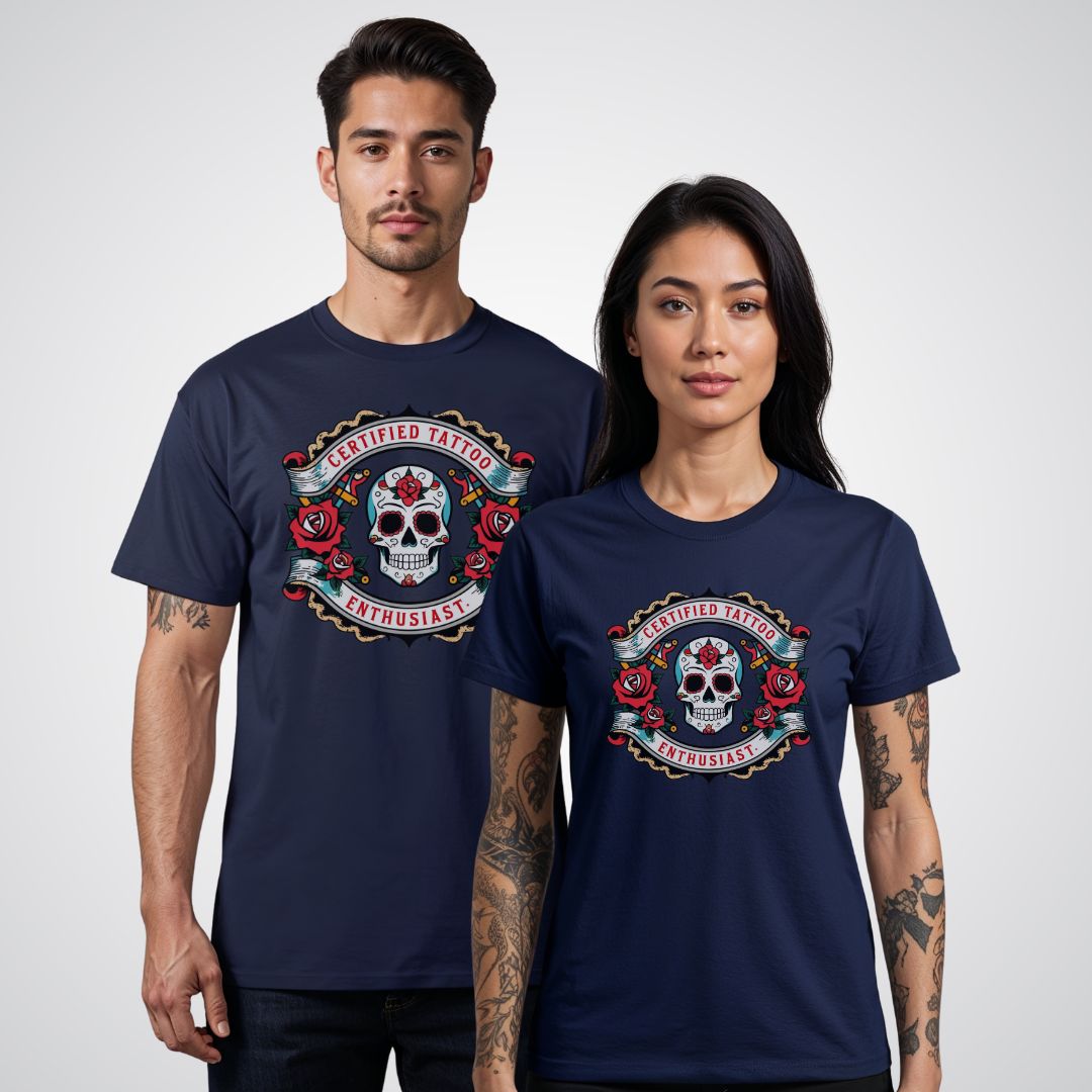 Certified Tattoo Enthusiast Unisex T-shirt - Tattoo Unleashed