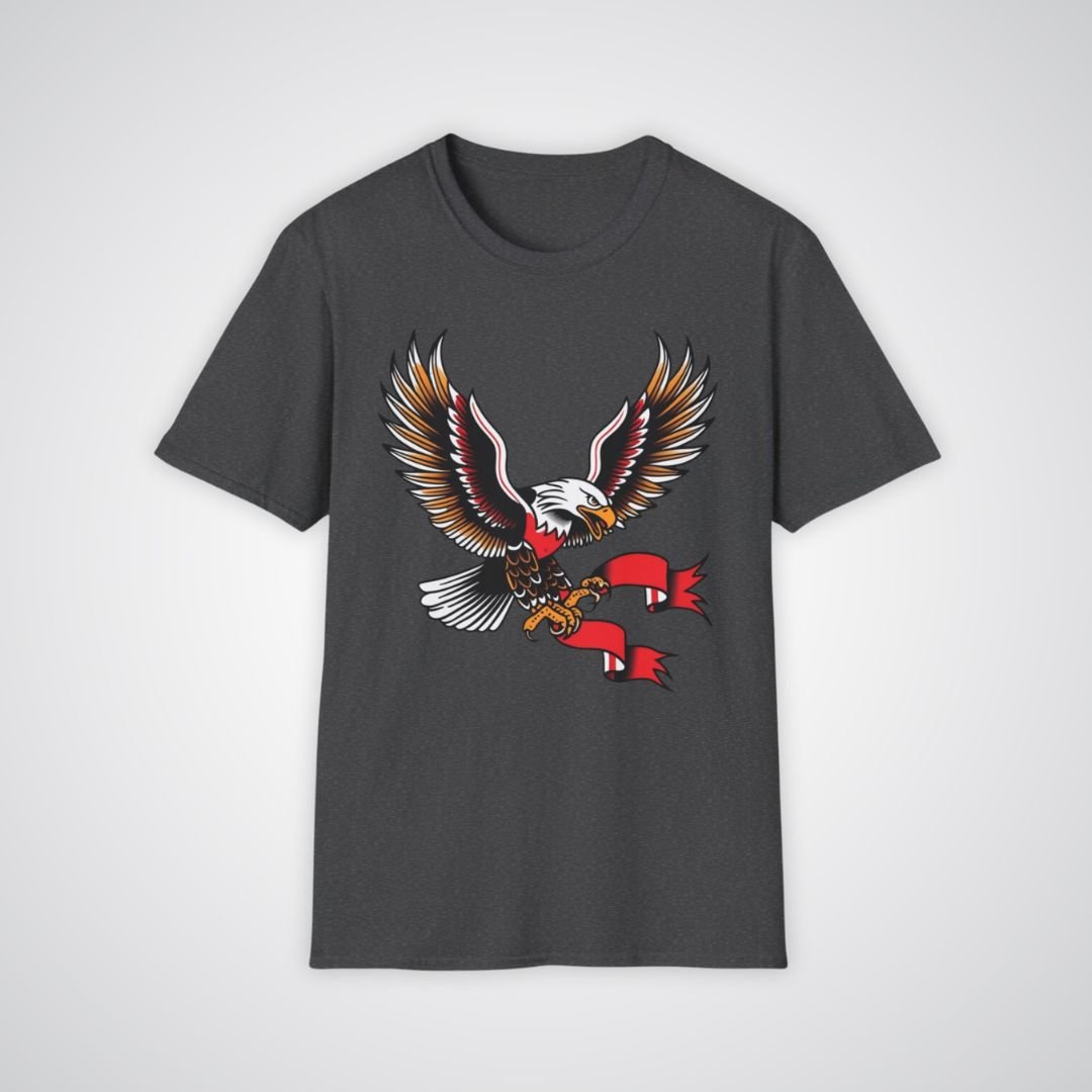 Classic Eagle in Flight Traditional Tattoo Unisex T-shirt - Tattoo Unleashed