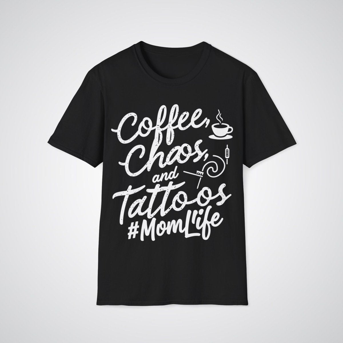 Coffee, Chaos, and Tattoos – #MomLife Tattoo Unisex T-Shirt - Tattoo Unleashed