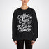 Coffee, Chaos, and Tattoos – #MomLife Unisex Crewneck Sweatshirt - Tattoo Unleashed