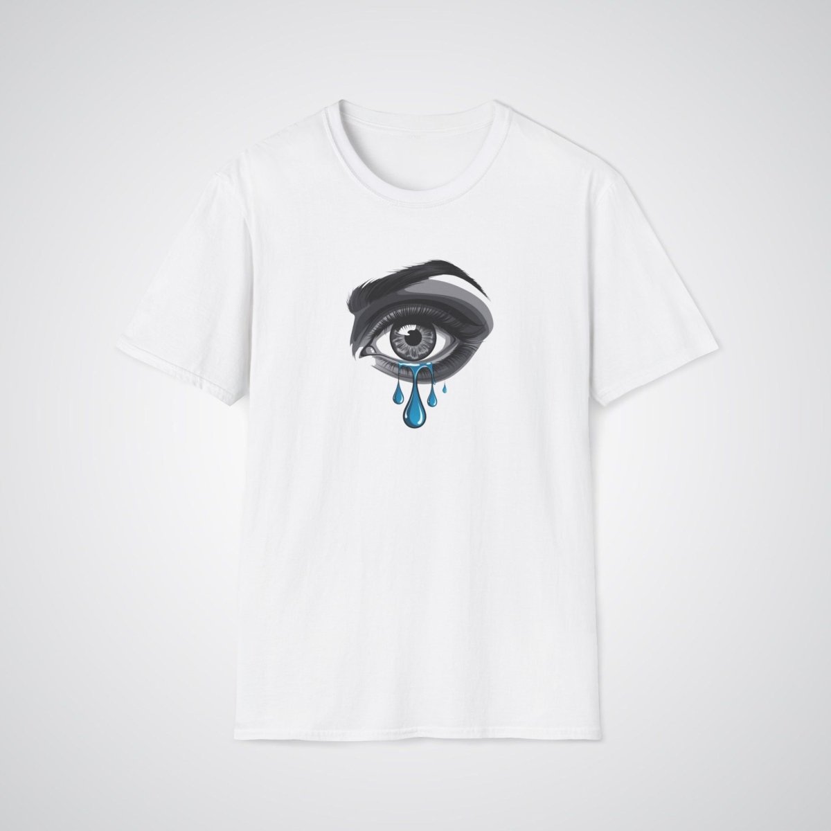 Crying Eye with Tears Realism Tattoo Unisex T-Shirt - Tattoo Unleashed