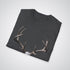 Deer Skull with Antlers Unisex Realism T-Shirt - Tattoo Unleashed