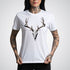 Deer Skull with Antlers Unisex Realism T-Shirt - Tattoo Unleashed