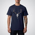 Deer Skull with Antlers Unisex Realism T-Shirt - Tattoo Unleashed