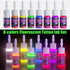 Fluorescent Tattoo Ink Set by Dmtattoo - 8 Colors - Tattoo Unleashed