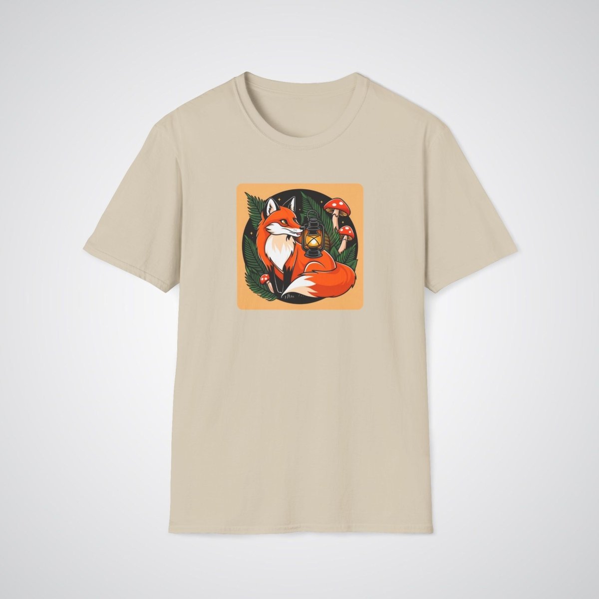 Fox with Lantern Neo - Traditional Tattoo Unisex T-Shirt - Tattoo Unleashed