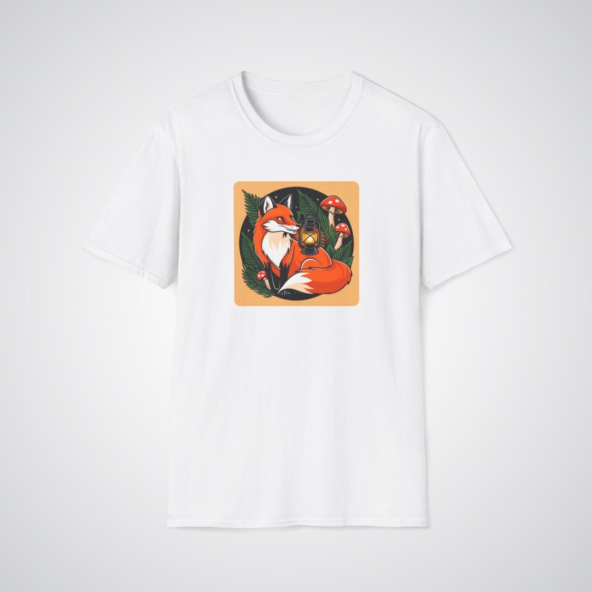 Fox with Lantern Neo - Traditional Tattoo Unisex T-Shirt - Tattoo Unleashed