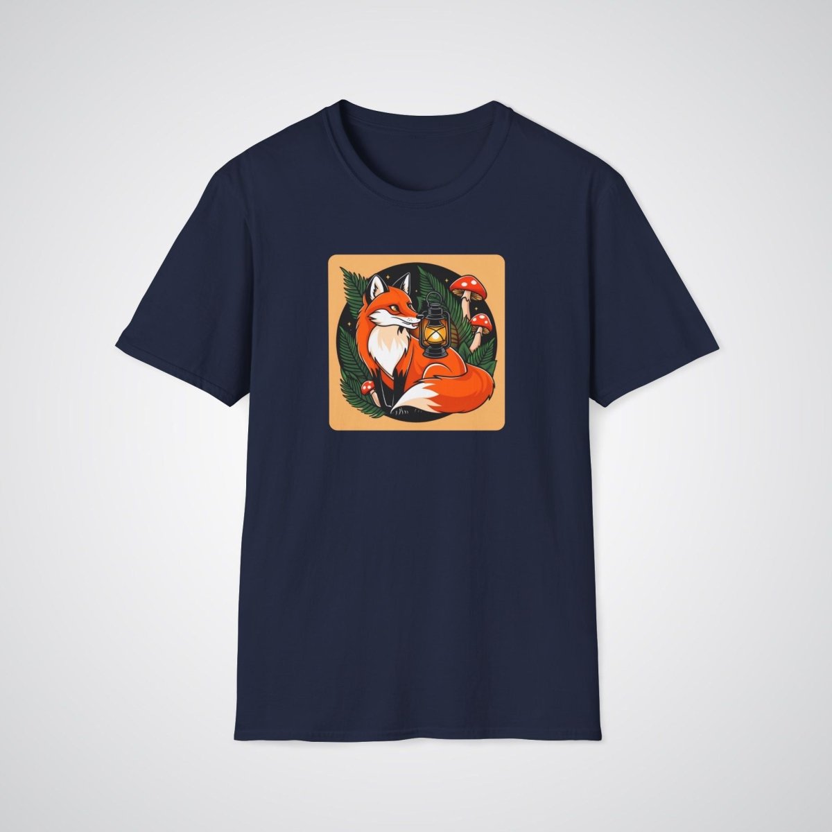 Fox with Lantern Neo - Traditional Tattoo Unisex T-Shirt - Tattoo Unleashed