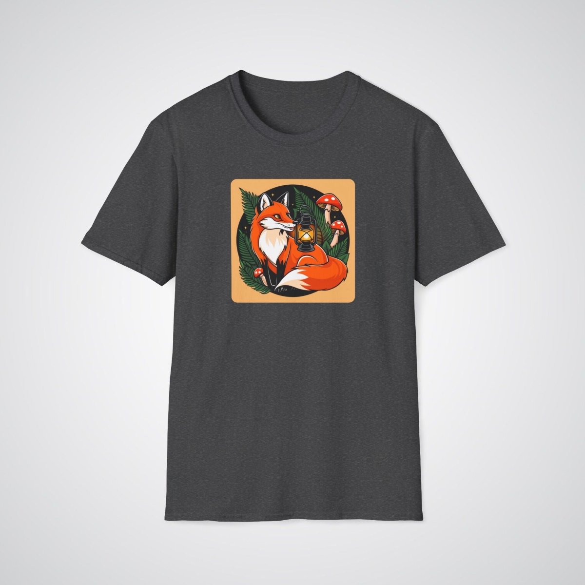 Fox with Lantern Neo - Traditional Tattoo Unisex T-Shirt - Tattoo Unleashed