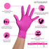 FRAMAR Pink Paws Nitrile Disposable Gloves Medium - Latex Free 100pcs - Tattoo Unleashed