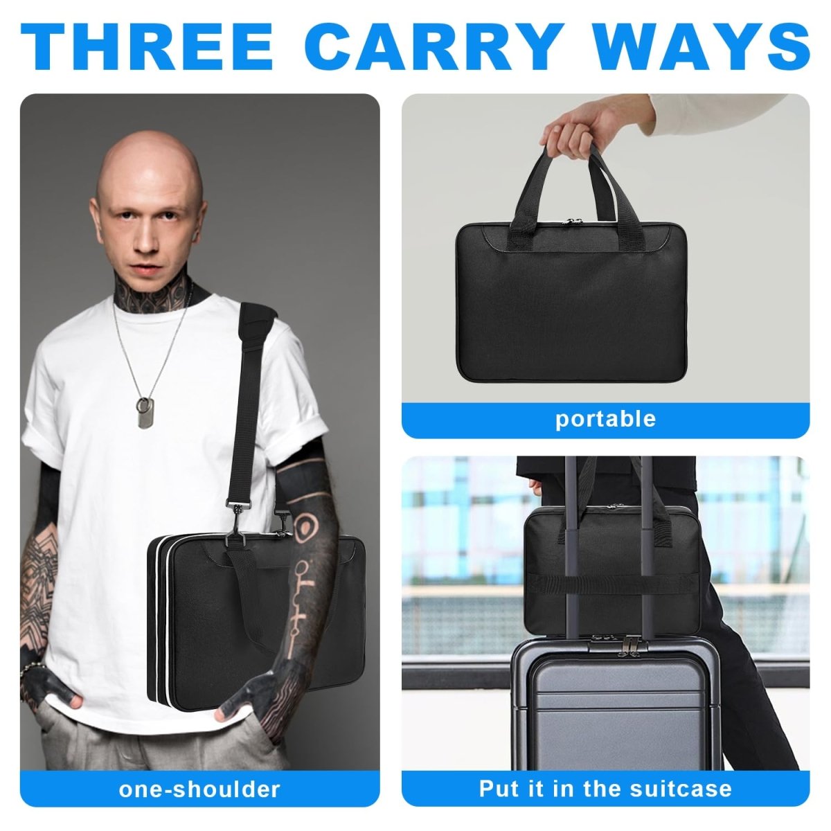 Generic Tattoo Case – Double Layer Travel Bag for Tools - Tattoo Unleashed