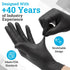 Hand - E Touch Black Nitrile Disposable Gloves Large 50 pcs - Tattoo Unleashed
