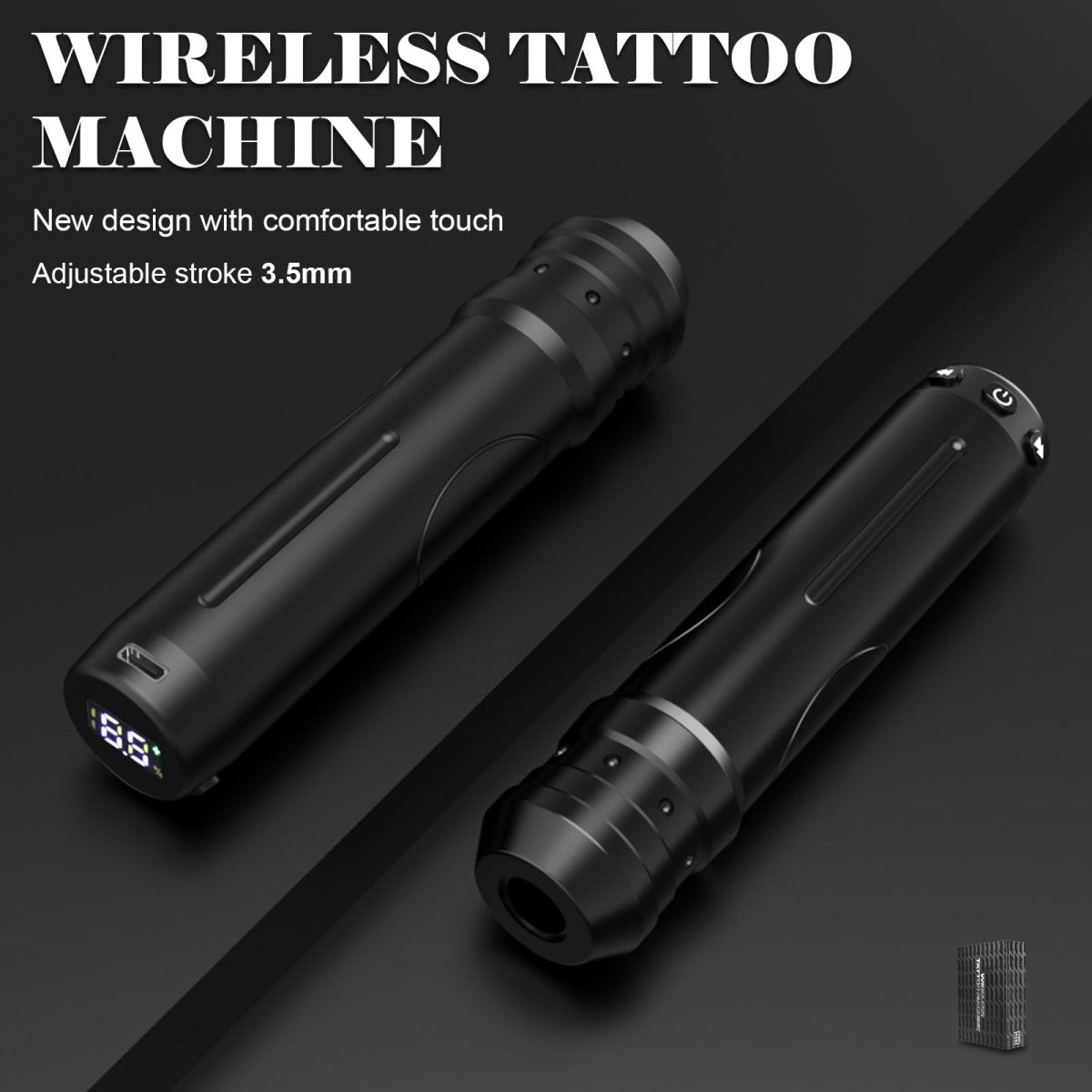 Hawink Complete Wireless Tattoo Kit with 2000mAh Power Supply & Inks HWE66KITEN05-1 - Tattoo Unleashed