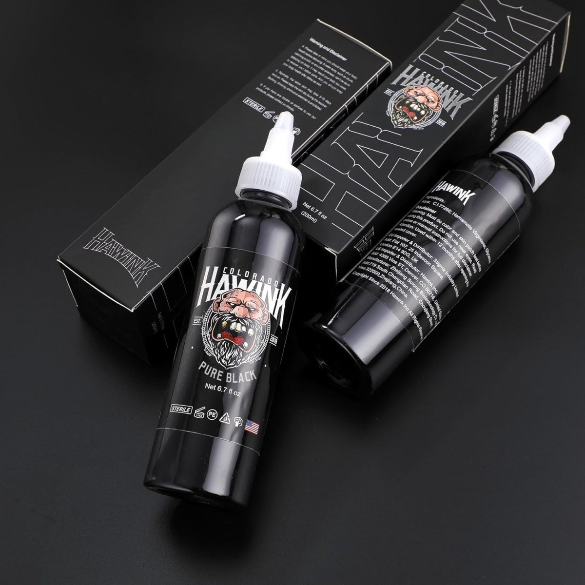Horween Ink Hawink Tattoo Ink Black 6.7oz - Tattoo Unleashed
