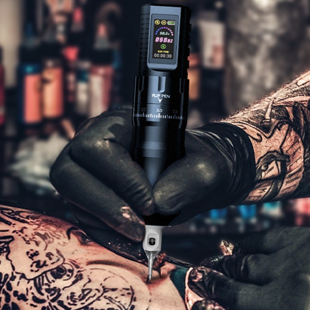 Hawink Wireless Tattoo Pen Machine Kit with 7 Adjustable Stroke HWE86KIT - 1 - Tattoo Unleashed