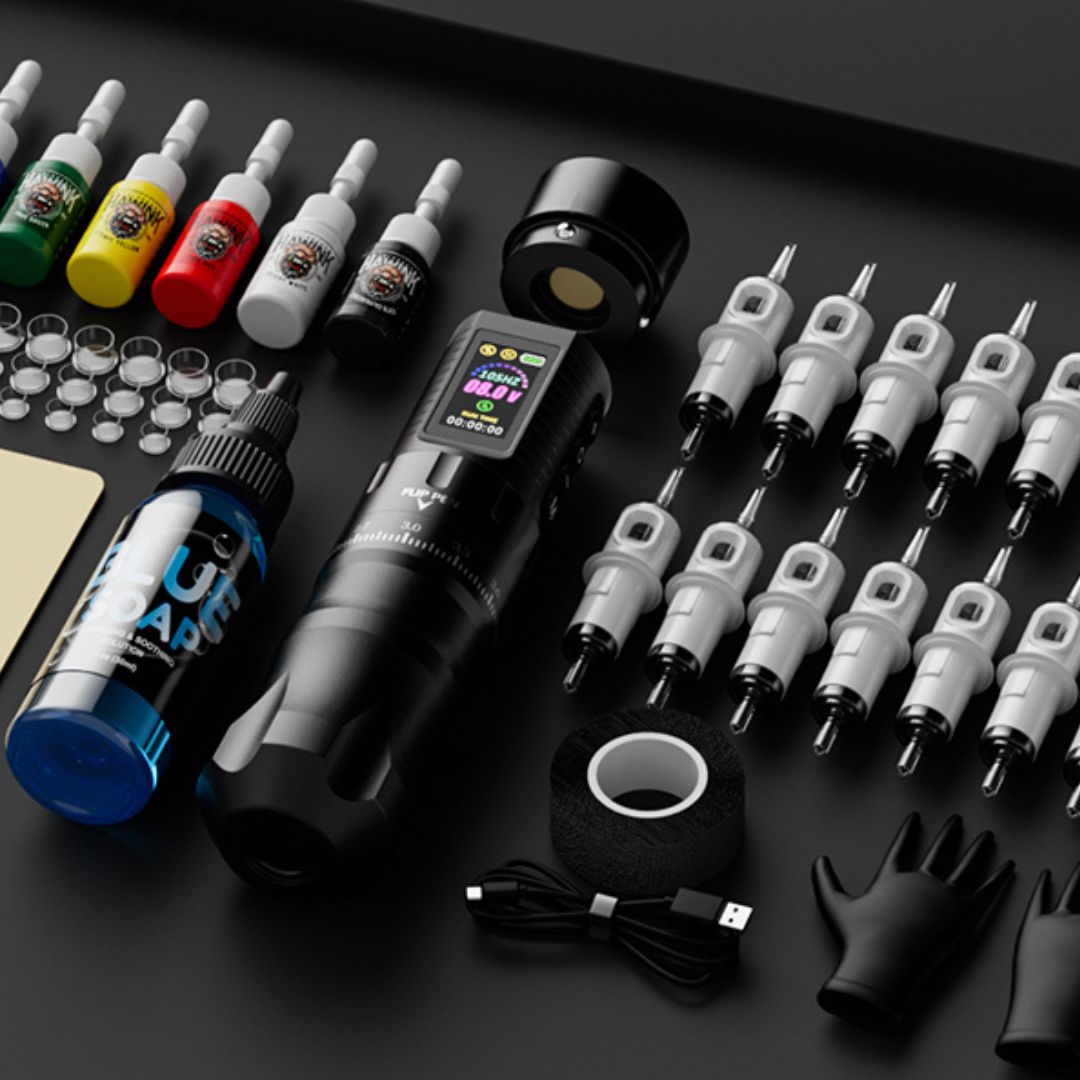 Hawink Wireless Tattoo Pen Machine Kit with 7 Adjustable Stroke HWE86KIT - 1 - Tattoo Unleashed