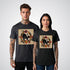 Lucky 13 Black Cat Traditional Tattoo Unisex Softstyle T-Shirt - Tattoo Unleashed