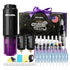 Neebol Wireless Tattoo Machine Kit with Dual 1600mAh Batteries - Purple - Tattoo Unleashed