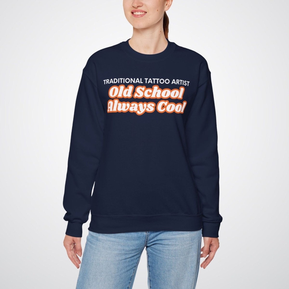 Old School, Always Cool Unisex Crewneck Sweatshirt - Tattoo Unleashed