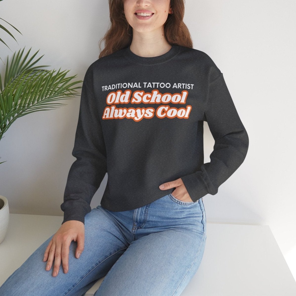 Old School, Always Cool Unisex Crewneck Sweatshirt - Tattoo Unleashed