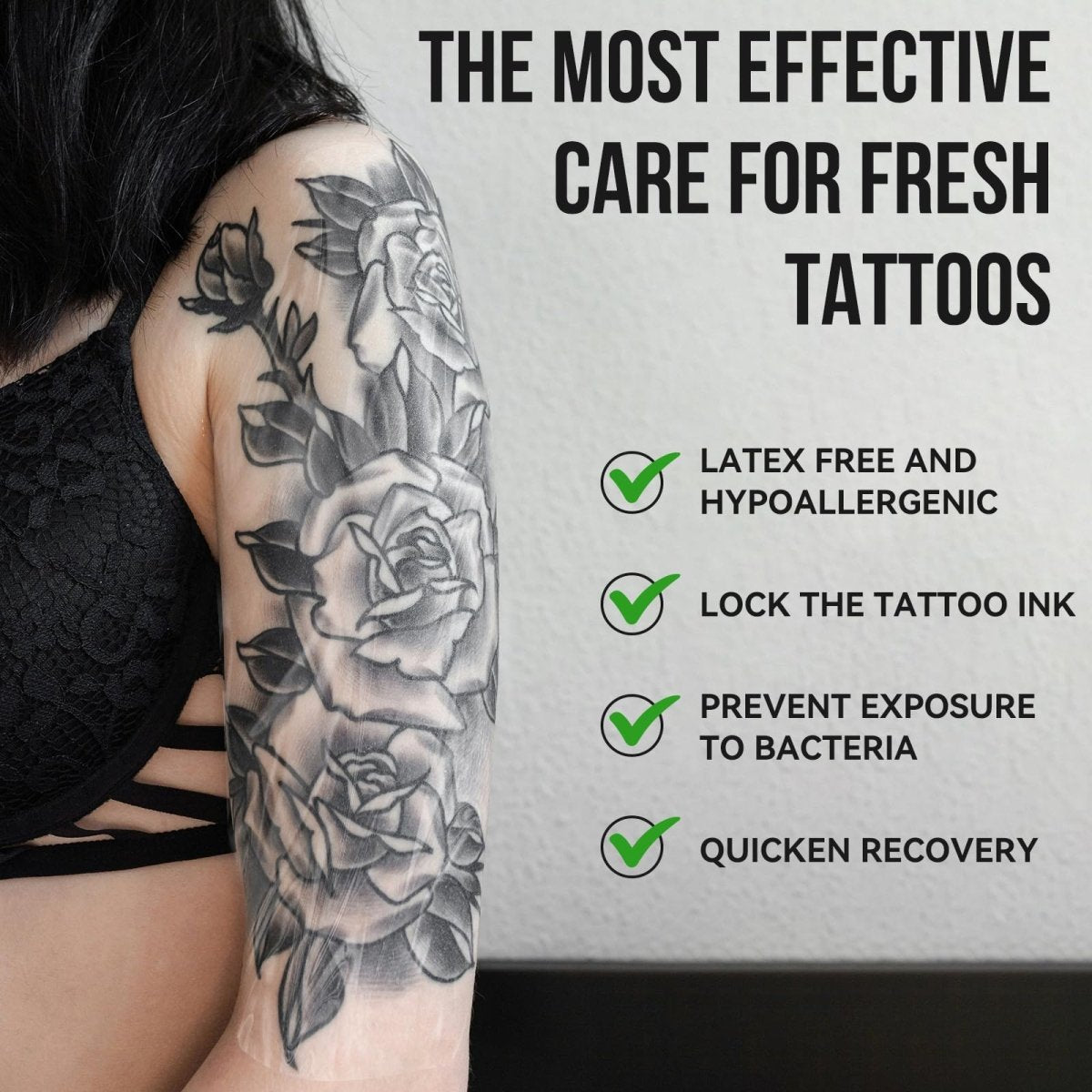 Pamiou Second Skin Tattoo Protection Film, 6in x 2 yd Tattoo Aftercare Wrap - Tattoo Unleashed