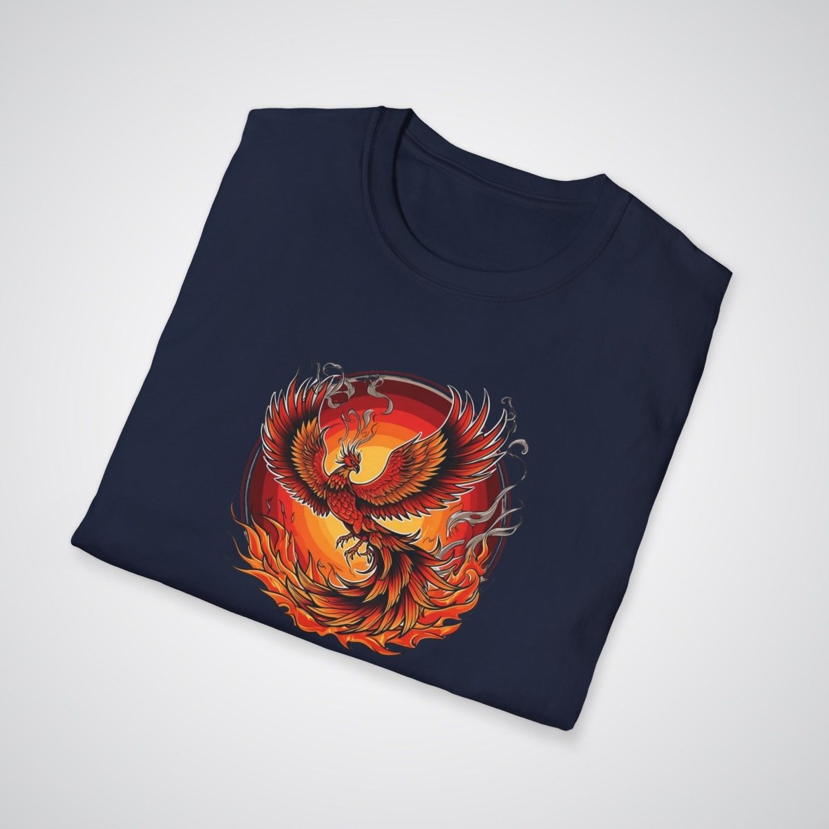 Phoenix Rising From Flames Japanese Tattoo Unisex T-Shirt - Tattoo Unleashed