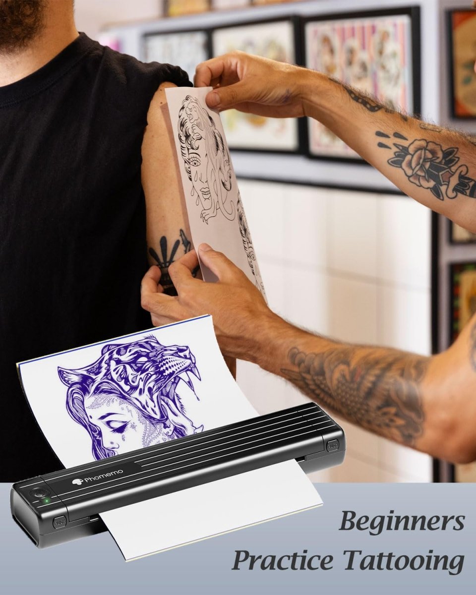 Phomemo 50 Sheets A4 Tattoo Transfer Paper - Compatible with TP83, M08F, TP87 - Tattoo Unleashed