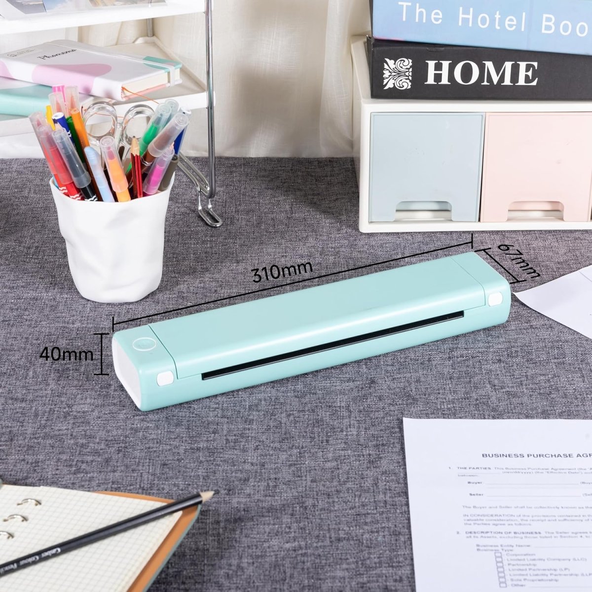 Imprimante Thermocopieur Tatouage Portable Bluetooth 2500mAh - Avec 10 Feuilles Papier Pochoir