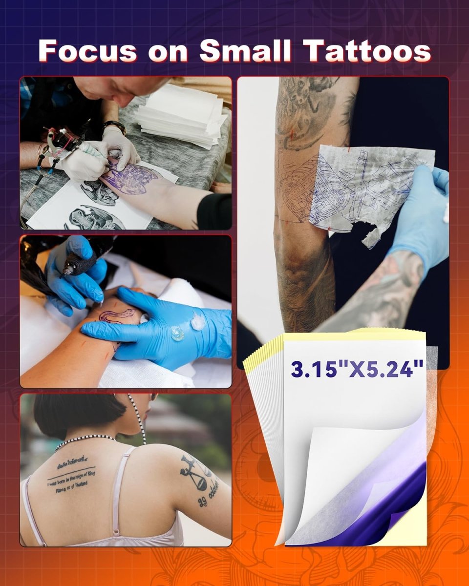 Phomemo Tattoo Stencil Paper for TP31 Mini Tattoo Printer - 100 sheets - Tattoo Unleashed