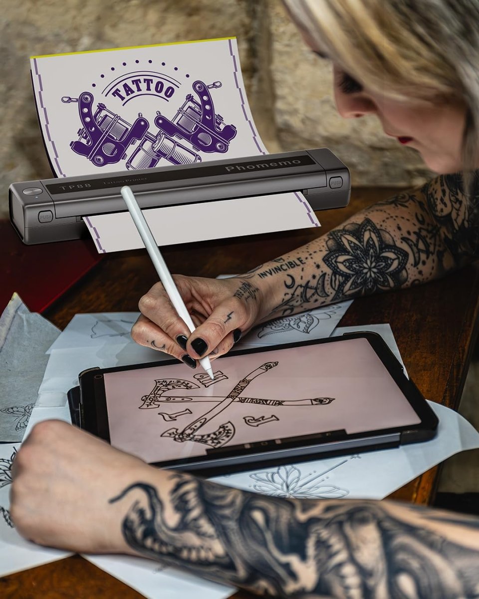 Phomemo TP88 Wireless Tattoo Stencil Printer - Tattoo Unleashed