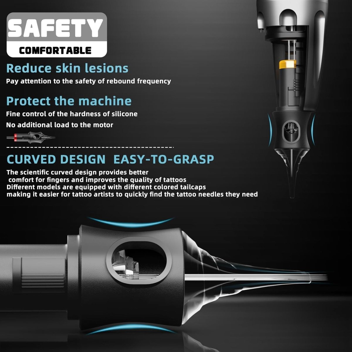 Poseidon Wireless Tattoo Pen Machine Kit with Dual Batteries - Blue - Tattoo Unleashed