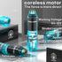 Poseidon Wireless Tattoo Pen Machine Kit with Dual Batteries - Blue - Tattoo Unleashed