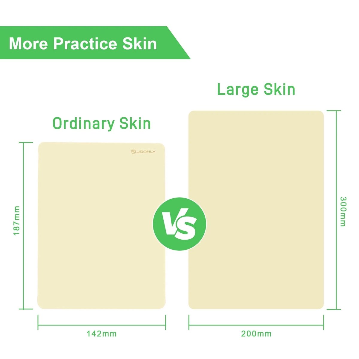 Premium Tattoo Practice Skin (3mm Thick Medical Silicone) by JCONLY - 10pcs Double Sided - Tattoo Unleashed