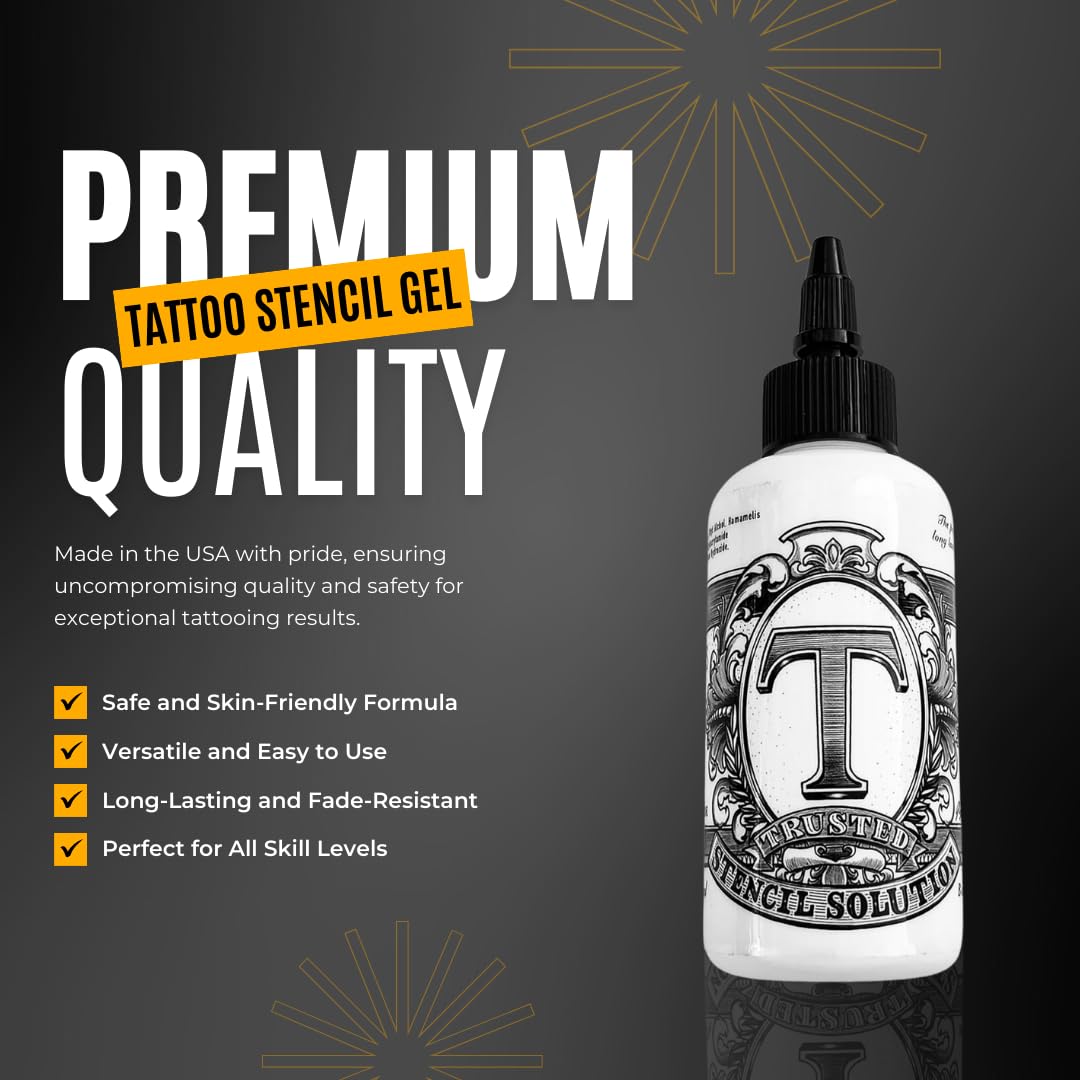 Premium Tattoo Stencil Gel Solution By Hardtochooseone - Tattoo Unleashed