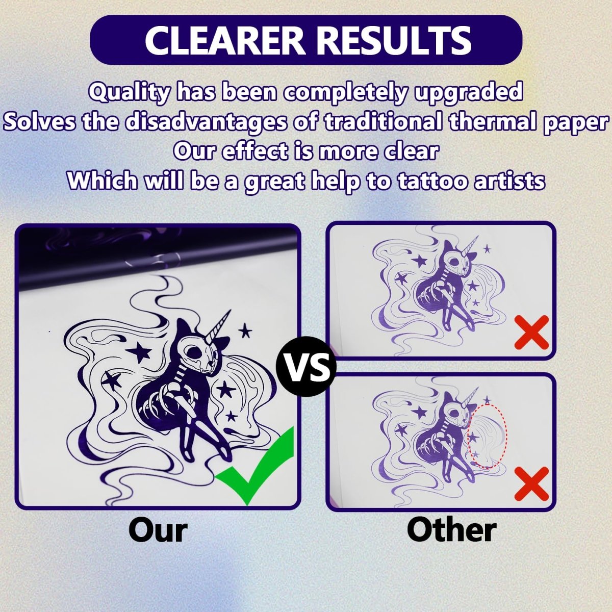 Premium Tattoo Transfer Paper by Mo Molong - 100 Sheets - Tattoo Unleashed