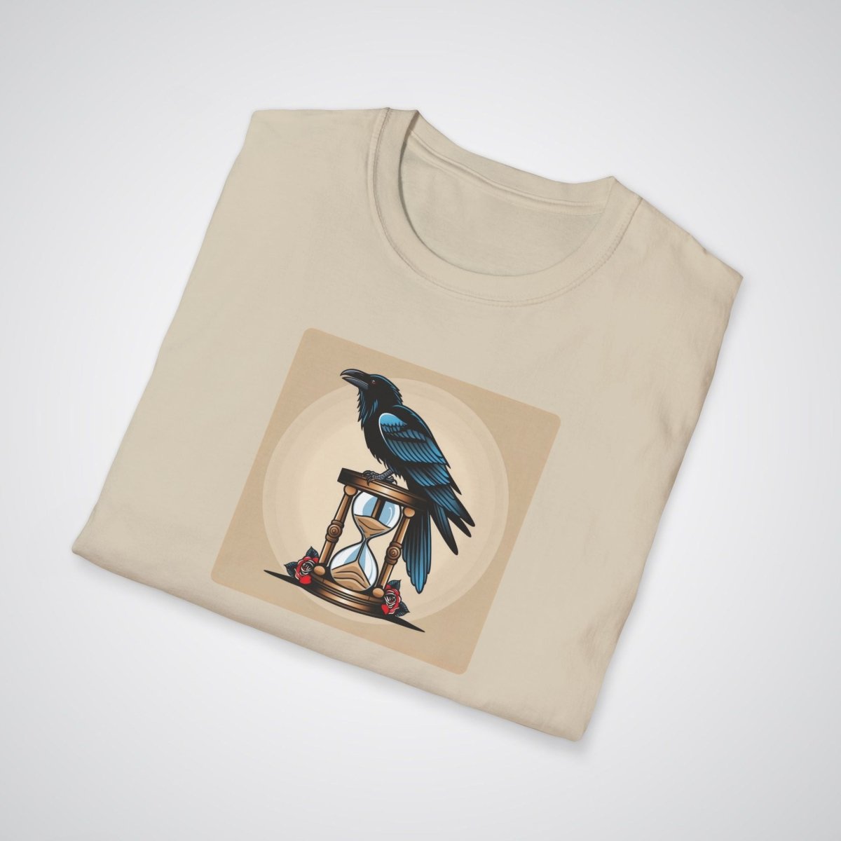 Raven with Hourglass Neo - Traditional Tattoo Unisex T-Shirt - Tattoo Unleashed