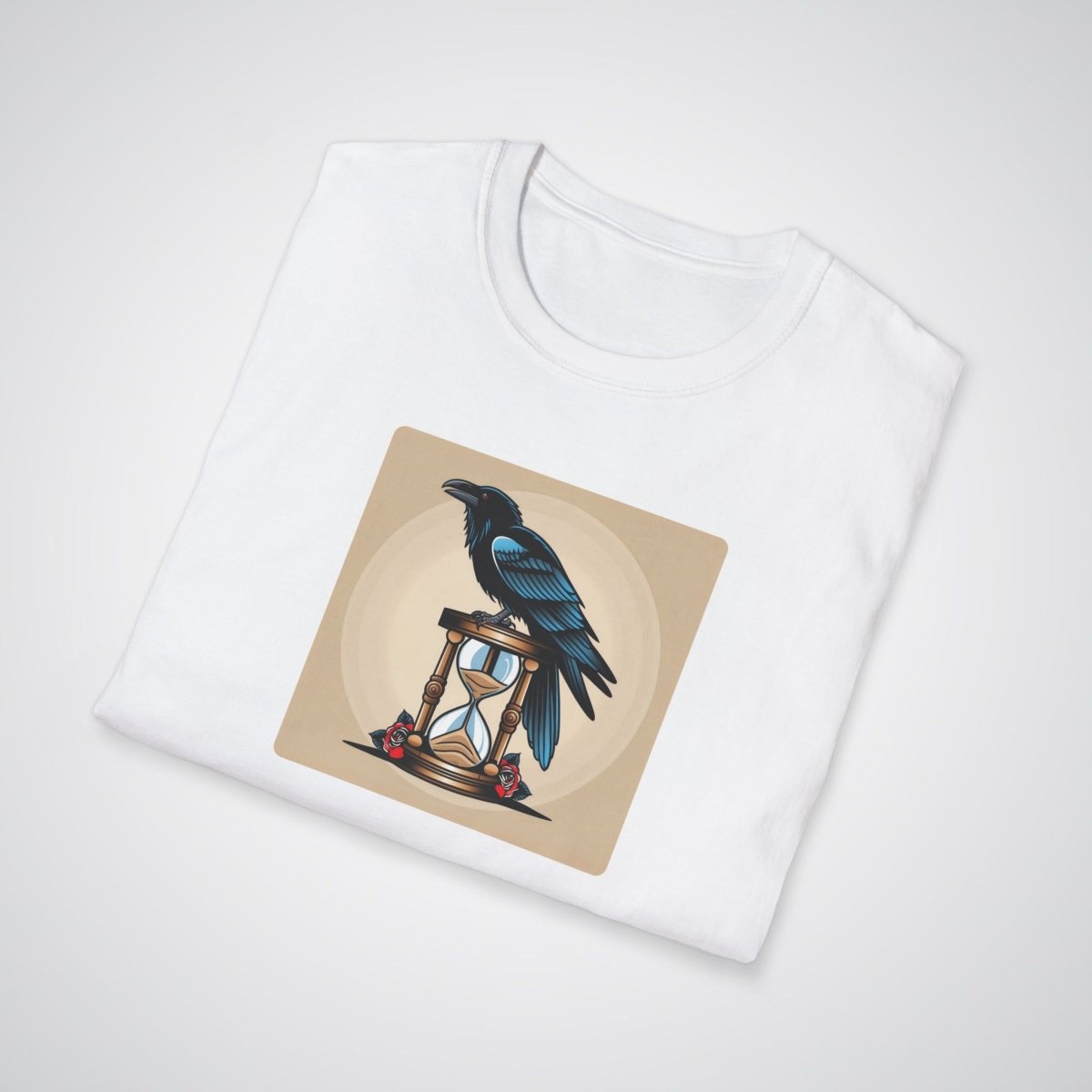 Raven with Hourglass Neo - Traditional Tattoo Unisex T-Shirt - Tattoo Unleashed