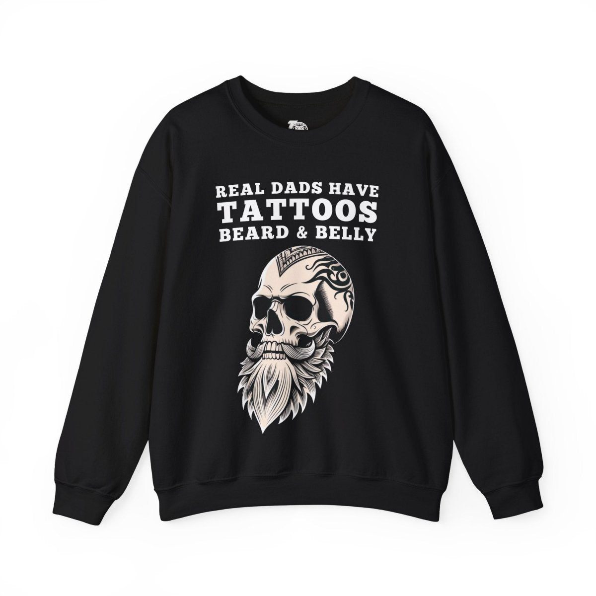 Real Dad Have Tattoos, Beard & Belly Unisex Crewneck Sweatshirt - Tattoo Unleashed