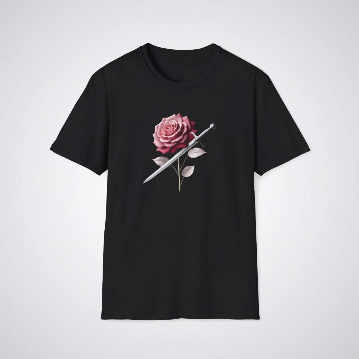 Rose and Dagger Realism Tattoo Unisex T-Shirt - Tattoo Unleashed